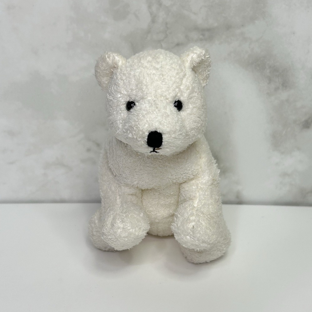 Russ Berrie Luv Pets Bolo Polar Bear Plush 5"‎ Stuffed Animal Beanie